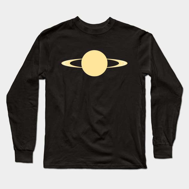 Saturn in Gold Long Sleeve T-Shirt by AurumBrand